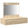 Mesa de tocador colgante Rojo Sonoma 83x40x70 cm de , Tocadores para dormitorios - Ref: Foro24-865201, Precio: 84,94 €, Descu...