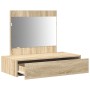 Mesa de tocador colgante Rojo Sonoma 83x40x70 cm de , Tocadores para dormitorios - Ref: Foro24-865201, Precio: 84,94 €, Descu...