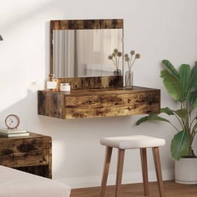 Comprar Mesa de tocador colgante Roble ahumado