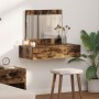 Mesa de tocador colgante  Roble ahumado 83x40x70 cm | Foro24.es | Tu tienda online para hogar, jardín y más Foro24.es