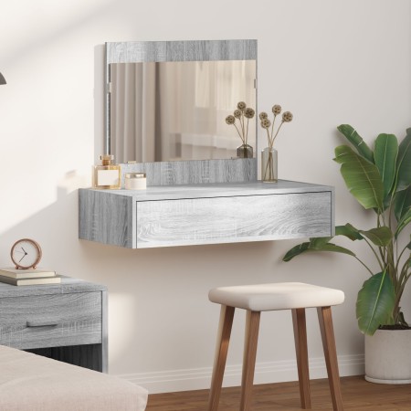 Mesa de tocador colgante  Gris Sonoma 83x40x70 cm | Foro24.es | Tu tienda online para hogar, jardín y más Foro24.es