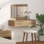 Mesa de Tocador Colgante  Roble Artesanal 83x40x70 cm | Foro24.es | Tu tienda online para hogar, jardín y más Foro24.es