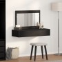 Mesa de Tocador Montada en la Pared  en Roble Negro, 100x40x70 cm | Foro24.es | Tu tienda online para hogar, jardín y más Foro24.es