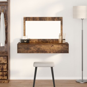 Mesa de tocador colgante Roble Ahumado 100x40x70 cm de , Tocadores para dormitorios - Ref: Foro24-865212, Precio: 99,28 €, De...