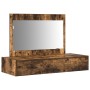 Mesa de tocador colgante Roble Ahumado 100x40x70 cm de , Tocadores para dormitorios - Ref: Foro24-865212, Precio: 99,28 €, De...