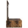 Mesa de tocador colgante Roble Ahumado 100x40x70 cm de , Tocadores para dormitorios - Ref: Foro24-865212, Precio: 99,28 €, De...