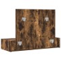 Mesa de tocador colgante Roble Ahumado 100x40x70 cm de , Tocadores para dormitorios - Ref: Foro24-865212, Precio: 99,28 €, De...