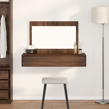 Mesa de tocador colgante de Roble Marrón 100x40x70 cm de , Tocadores para dormitorios - Ref: Foro24-865214, Precio: 98,17 €, ...