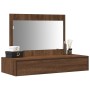 Mesa de tocador colgante de Roble Marrón 100x40x70 cm de , Tocadores para dormitorios - Ref: Foro24-865214, Precio: 98,17 €, ...