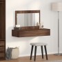Mesa de tocador colgante de Roble Marrón 100x40x70 cm de , Tocadores para dormitorios - Ref: Foro24-865214, Precio: 98,17 €, ...