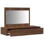 Mesa de tocador colgante de Roble Marrón 100x40x70 cm de , Tocadores para dormitorios - Ref: Foro24-865214, Precio: 98,17 €, ...