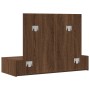 Mesa de tocador colgante de Roble Marrón 100x40x70 cm de , Tocadores para dormitorios - Ref: Foro24-865214, Precio: 98,17 €, ...