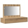 Mesa de Tocador Colgante de Pared de Roble Artesanal 100x40x70 cm de , Tocadores para dormitorios - Ref: Foro24-865216, Preci...