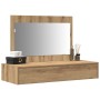 Mesa de Tocador Colgante de Pared de Roble Artesanal 100x40x70 cm de , Tocadores para dormitorios - Ref: Foro24-865216, Preci...