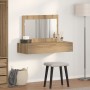 Mesa de Tocador Colgante de Pared de Roble Artesanal 100x40x70 cm de , Tocadores para dormitorios - Ref: Foro24-865216, Preci...