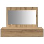 Mesa de Tocador Colgante de Pared de Roble Artesanal 100x40x70 cm de , Tocadores para dormitorios - Ref: Foro24-865216, Preci...