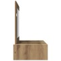 Mesa de Tocador Colgante de Pared de Roble Artesanal 100x40x70 cm de , Tocadores para dormitorios - Ref: Foro24-865216, Preci...