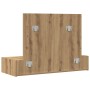 Mesa de Tocador Colgante de Pared de Roble Artesanal 100x40x70 cm de , Tocadores para dormitorios - Ref: Foro24-865216, Preci...
