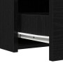 Mesa de Tocador Montada en la Pared con Luces LED - Roble Negro de , Tocadores para dormitorios - Ref: Foro24-865218, Precio:...