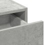 Mesa de tocador colgante con luces LED en Gris Concreto de , Tocadores para dormitorios - Ref: Foro24-865220, Precio: 85,20 €...