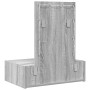 Mesa de tocador colgante  con luces LED Gris Sonoma | Foro24.es | Tu tienda online para hogar, jardín y más Foro24.es