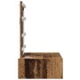 Mesa de Tocador Montada en la Pared con Luces LED de Madera Envejecida de , Tocadores para dormitorios - Ref: Foro24-865224, ...