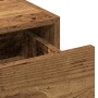 Mesa de Tocador Montada en la Pared con Luces LED de Madera Envejecida de , Tocadores para dormitorios - Ref: Foro24-865224, ...