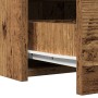 Mesa de Tocador Montada en la Pared con Luces LED de Madera Envejecida de , Tocadores para dormitorios - Ref: Foro24-865224, ...