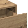 Mesa de tocador colgante con luces LED - Roble artesano de , Tocadores para dormitorios - Ref: Foro24-865225, Precio: 86,07 €...