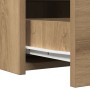 Mesa de tocador colgante con luces LED - Roble artesano de , Tocadores para dormitorios - Ref: Foro24-865225, Precio: 86,07 €...