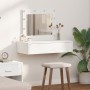 Mesa de Tocador Colgante con Luces LED - Blanca de , Tocadores para dormitorios - Ref: Foro24-865226, Precio: 104,76 €, Descu...