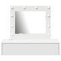 Mesa de Tocador Colgante con Luces LED - Blanca de , Tocadores para dormitorios - Ref: Foro24-865226, Precio: 104,76 €, Descu...