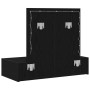 Mesa de Tocador Montada en la Pared con Luces LED en Roble Negro de , Tocadores para dormitorios - Ref: Foro24-865227, Precio...