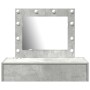 Mesa de Tocador Colgante  con Luces LED Gris Concreto | Foro24.es | Tu tienda online para hogar, jardín y más Foro24.es