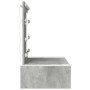 Mesa de Tocador Colgante  con Luces LED Gris Concreto | Foro24.es | Tu tienda online para hogar, jardín y más Foro24.es