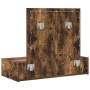 Mesa de tocador colgante con luces LED en roble ahumado de , Tocadores para dormitorios - Ref: Foro24-865230, Precio: 101,70 ...