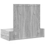 Mesa de tocador montada en la pared  con luces LED gris sonoma | Foro24.es | Tu tienda online para hogar, jardín y más Foro24.es