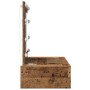 Mesa de Tocador Montada en la Pared  con Luces LED de Madera Antigua | Foro24.es | Tu tienda online para hogar, jardín y más Foro24.es