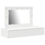 Mesa de Tocador Colgante con Luces LED Blanca de , Tocadores para dormitorios - Ref: Foro24-865235, Precio: 111,31 €, Descuen...