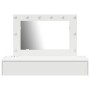 Mesa de Tocador Colgante con Luces LED Blanca de , Tocadores para dormitorios - Ref: Foro24-865235, Precio: 111,31 €, Descuen...