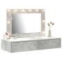 Mesa de tocador colgante  con luces LED en gris concreto | Foro24.es | Tu tienda online para hogar, jardín y más Foro24.es