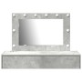 Mesa de tocador colgante  con luces LED en gris concreto | Foro24.es | Tu tienda online para hogar, jardín y más Foro24.es