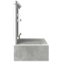 Mesa de tocador colgante  con luces LED en gris concreto | Foro24.es | Tu tienda online para hogar, jardín y más Foro24.es
