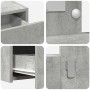 Mesa de tocador colgante  con luces LED en gris concreto | Foro24.es | Tu tienda online para hogar, jardín y más Foro24.es