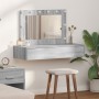 Mesa de Tocador Colgante con Luces LED Gris Sonama de , Tocadores para dormitorios - Ref: Foro24-865240, Precio: 113,46 €, De...