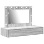 Mesa de Tocador Colgante con Luces LED Gris Sonama de , Tocadores para dormitorios - Ref: Foro24-865240, Precio: 113,46 €, De...
