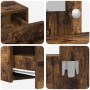 Mesa de tocador colgada con luces LED en roble ahumado | Foro24.es | Tu tienda online para hogar, jardín y más Foro24.es