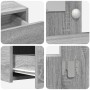 Mesa de Tocador Colgante con Luces LED Gris Sonama de , Tocadores para dormitorios - Ref: Foro24-865240, Precio: 113,46 €, De...