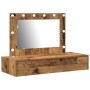 Mesa de Tocador Colgante con Luces LED Madera Antigua de , Tocadores para dormitorios - Ref: Foro24-865242, Precio: 108,00 €,...
