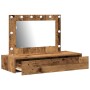 Mesa de Tocador Colgante con Luces LED Madera Antigua de , Tocadores para dormitorios - Ref: Foro24-865242, Precio: 108,00 €,...